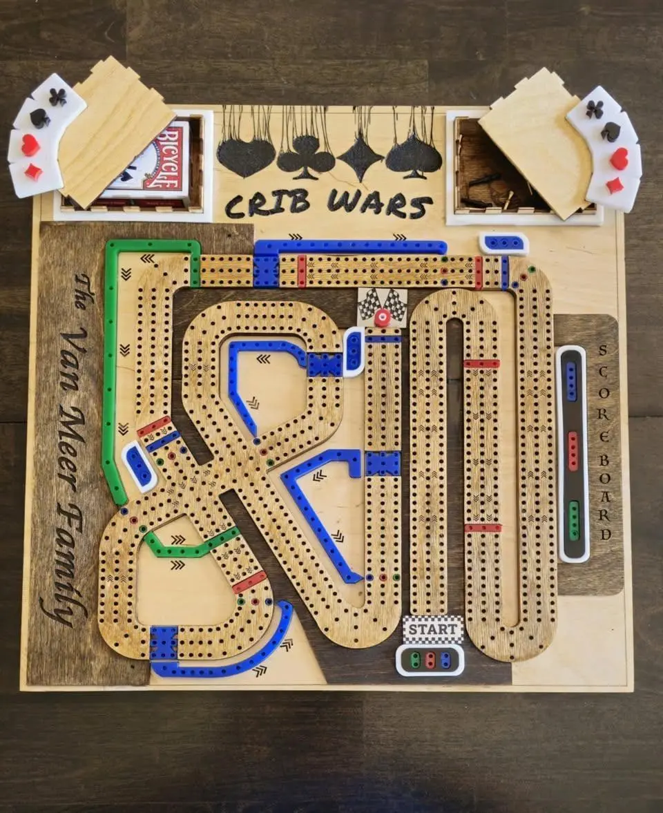 Custom engraved crib board
